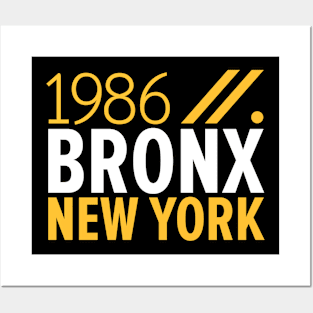 Bronx NY Birth Year Collection - Represent Your Roots 1986 in Style Posters and Art